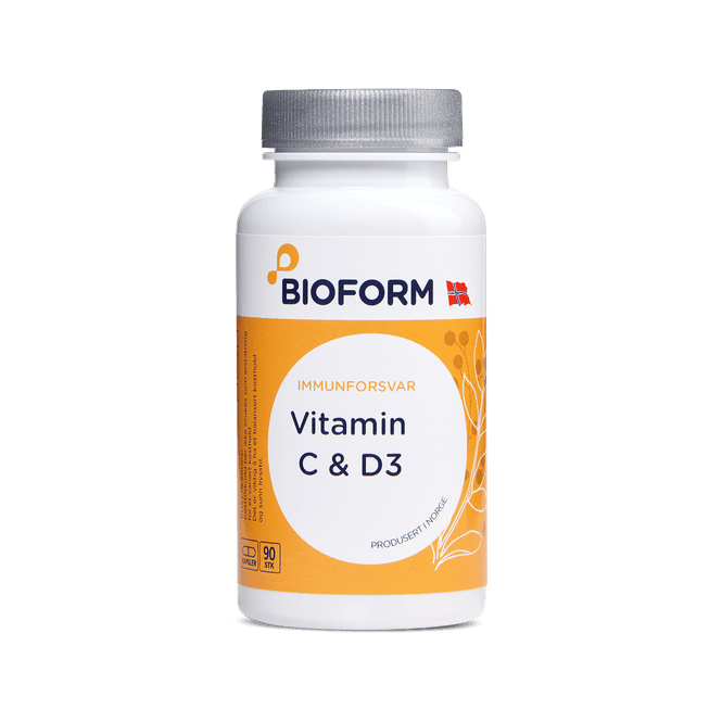 Hovedbilde Vitamin C & D3, 90 kapsler