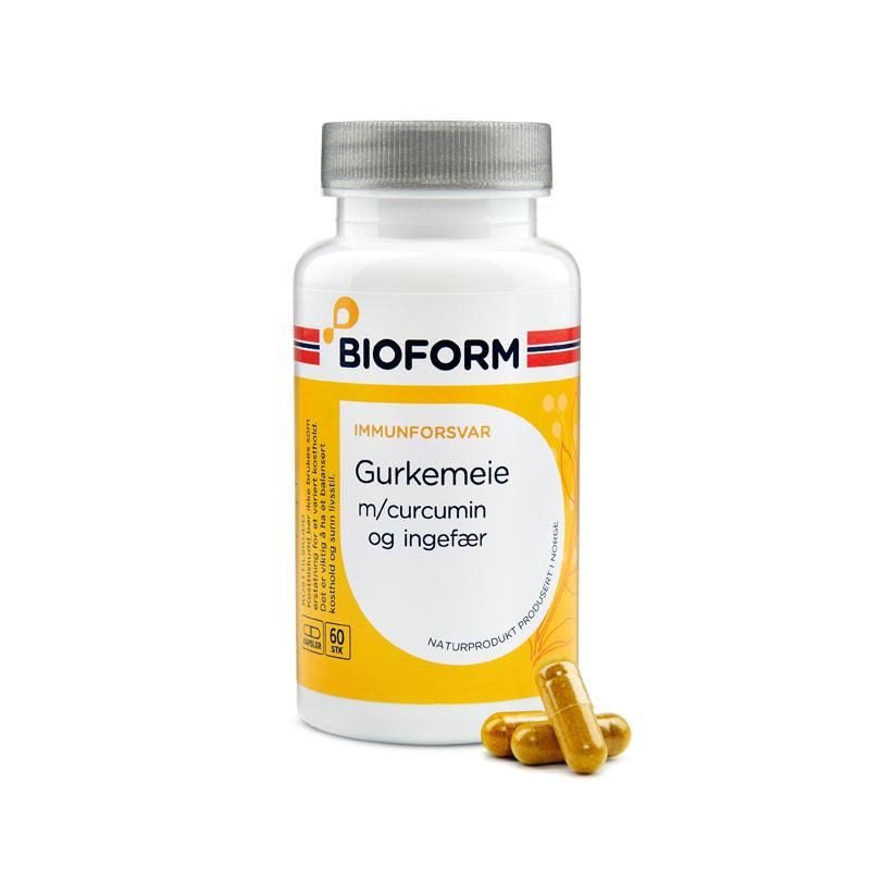 GURKEMEIE   m/Curcumin og ingefær, 60 kapsler